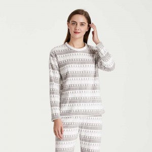 Pijama coral Paola gris