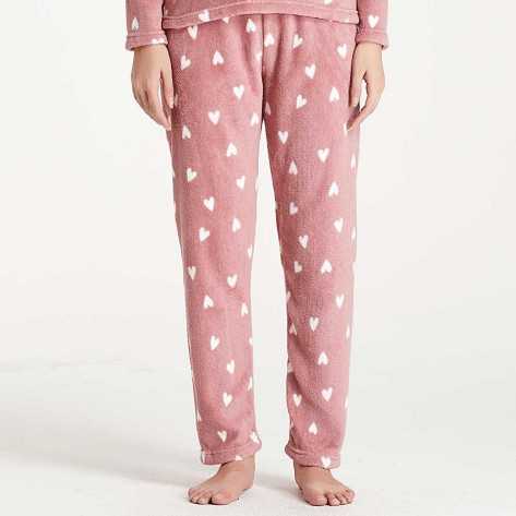 Pijama coral Olga malva rosa pijama-coral