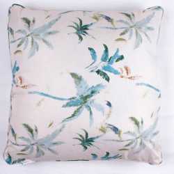 Cojín cuadrante Malena verde 55x55 - funda + relleno comprar-cojines-decorativos-estampados