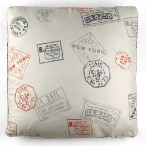 Cojín cuadrante Airmail 55x55 - Funda + Relleno 2