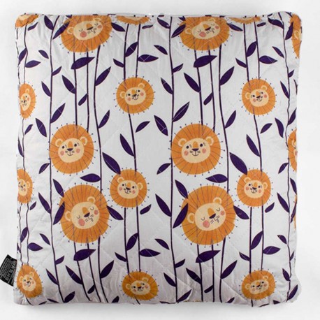 Cojín cuadrante Ilse naranja 55x55 - Funda + Relleno cojines-cuadrados-estampados