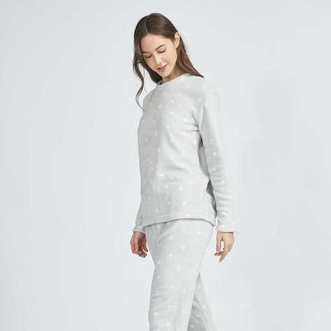 Pijama coral Estrella gris perla ropa-de-estar-por-casa