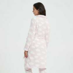 Bata coral Nube rosa batas-mujer