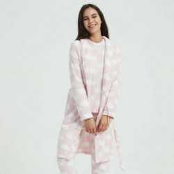 Bata coral Nube rosa batas-mujer