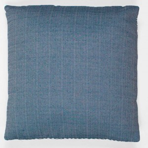 Cojín cuadrante jacquard Madras azul 45x45 - Funda + Relleno 2