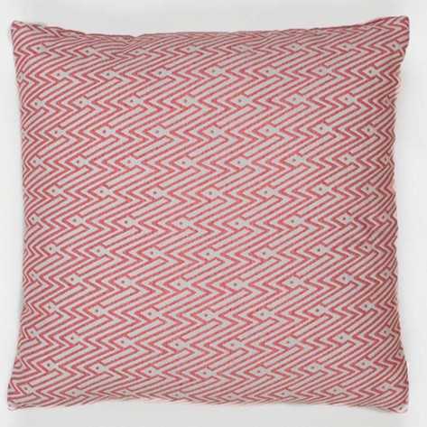 Cojín cuadrante jacquard Madras rosa 45x45 - Funda + Relleno comprar-cojines-decorativos-estampados