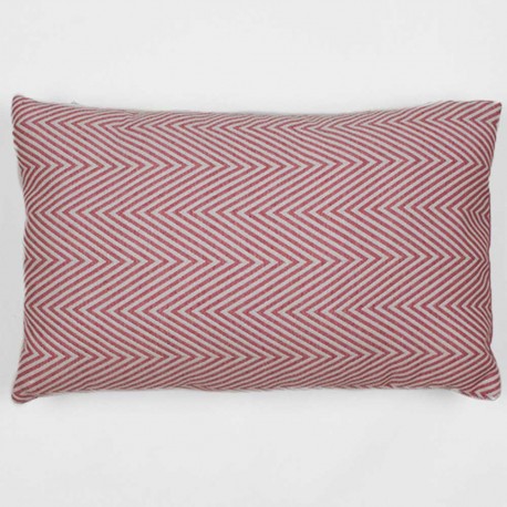 Cojín rectangular 30x50 jacquard Feli rosa - Funda + Relleno comprar-cojines-rectangulares-estampados