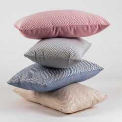 Cojín rectangular 30x50 jacquard Feli rosa - Funda + Relleno comprar-cojines-rectangulares-estampados