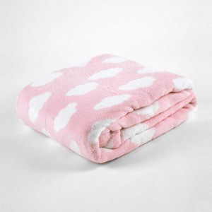 Manta coral Nube rosa