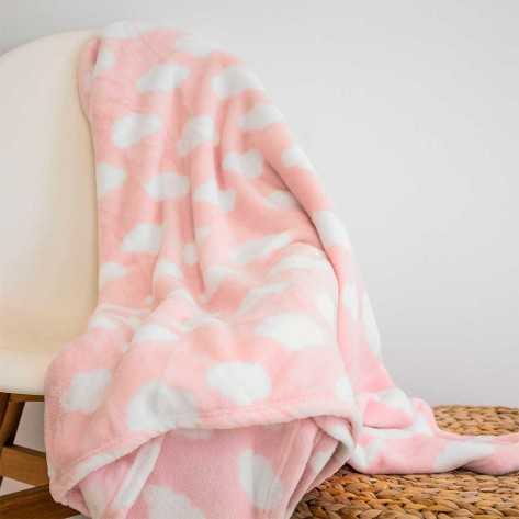 Manta coral Nube rosa comprar-mantas-terciopelo