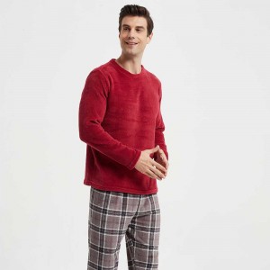Pijama coral hombre Cuadro Victor marengo