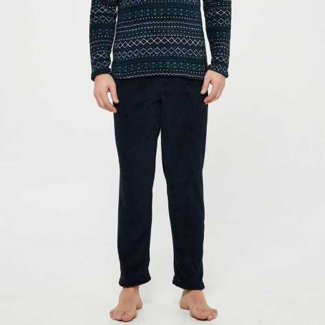 Pijama coral hombre Alejandro azul comprar-homewear-hombre