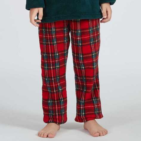 Pijama coral niño/a Cuadrín rojo comprar-homewear-ninos