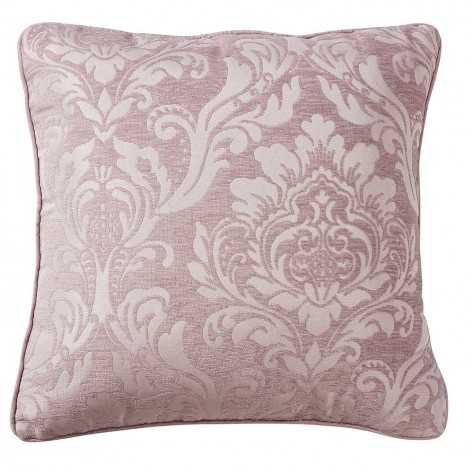 Cojín jacquard chenilla Ornamental malva 45x45 - Funda + Relleno Cojín jacquard chenilla Ornamental malva 45x45 - Funda + Relleno