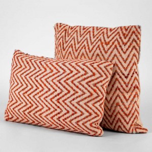 Cojín rectangular algodón 30x50 Mairena teja - Funda + Relleno 2