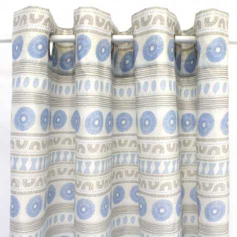 Cortina Rampiski índigo comprar-cortinas-estampadas