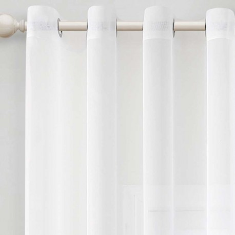 Cortina Oxford blanca cortinas-visillos-y-estores