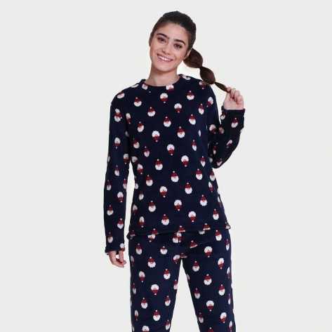 Pijama coral Santa Claus pijamas-mujer