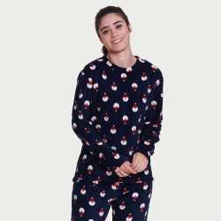 Pijama coral Santa Claus pijamas-mujer