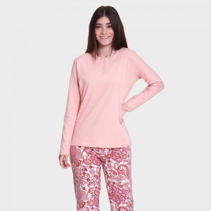 Pijama largo algodón...