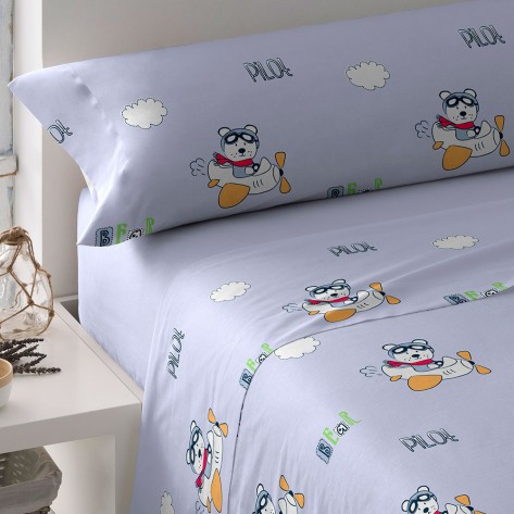 Juego de sábanas Pilot reversible cama-90