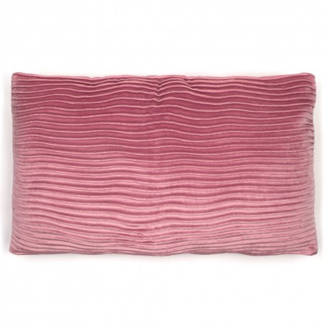 Cojín rectangular 30x50 New Ondas rosa palo - funda + relleno comprar-cojines-rectangulares-lisos