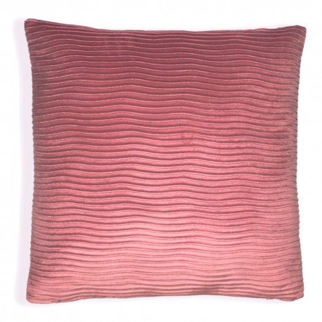 Cojín cuadrante New ondas rosa palo 50x50 - funda + relleno cojines-cuadrados-lisos