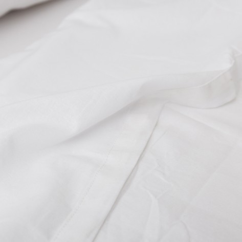 Juego de sábanas algodón orgánico blanco tejidos-naturales