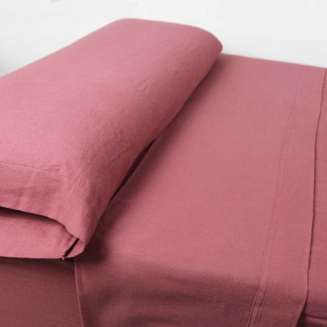 de sábanas franela Medidas sábanas Cama 90cm (90x200cm) colores rosa malva