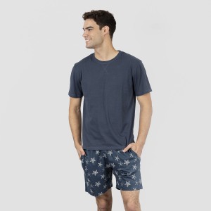 Pijama hombre corto Starfish azul marino