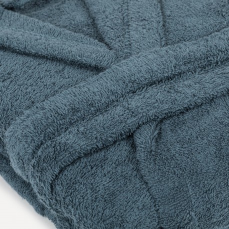 Albornoz capucha verde menta 450gr Unisex