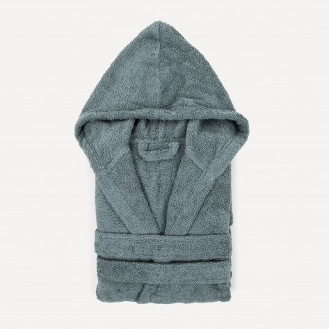 Albornoz capucha verde frances 450gr Unisex Albornoz capucha verde frances 450gr Unisex