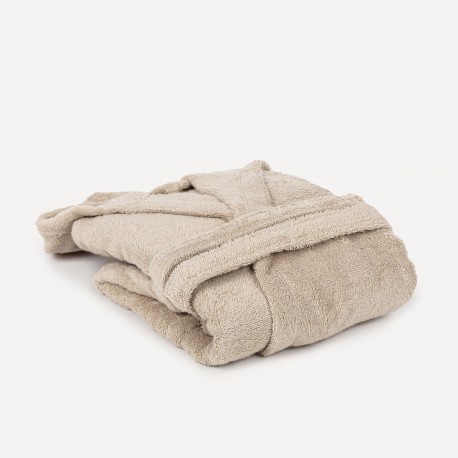 Albornoz capucha arena 450gr Unisex