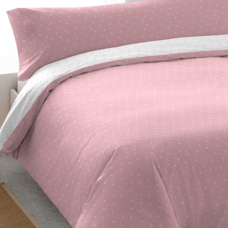 Funda nórdica algodón Paola rosa nórdicos cama 90cm