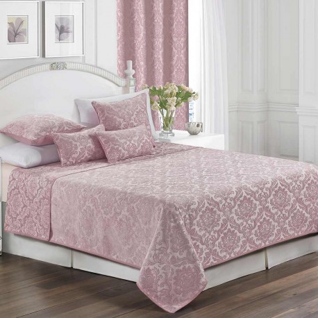 Colcha fina jacquard chenilla Ornamental malva comprar-colchas-jacquard