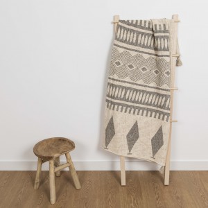 Plaid algodón Fauno perla