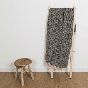 Plaid algodón Andres negro