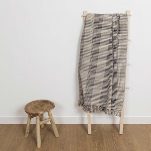 Plaid algodón Prensa natural