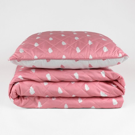 Colcha bouti Nubecita rosa