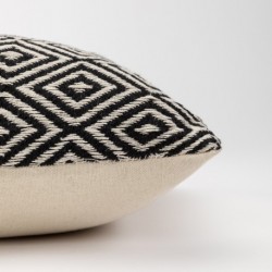 Cojín rectangular algodón 30x50 Andres negro - funda + relleno Cojín rectangular algodón 30x50 Andres negro - funda + relleno