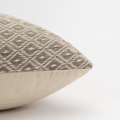 Cojín rectangular algodón 30x50 Rombito natural - funda + relleno Cojín rectangular algodón 30x50 Rombito natural - funda + relleno