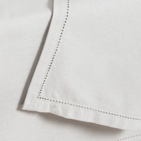 Mantel algodón orgánico gris ropa-mesa