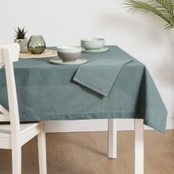 Mantel algodón orgánico verde menta ropa-mesa