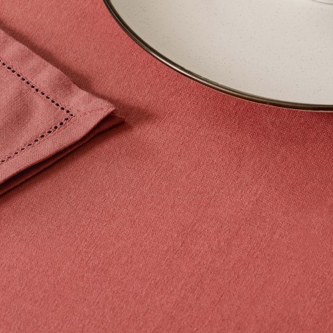 Mantel algodón orgánico teja Mantel algodón orgánico teja