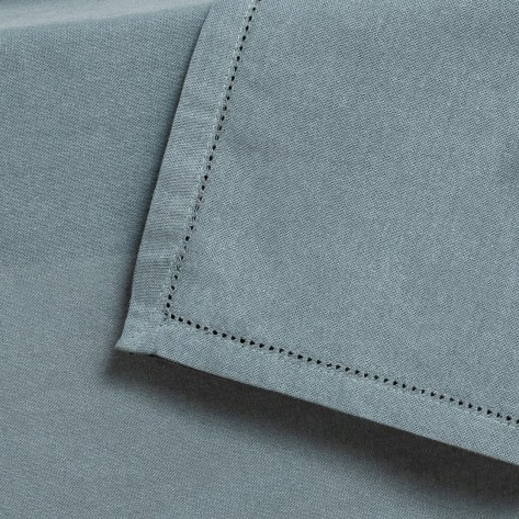 Mantel algodón orgánico verde azulado ropa-mesa