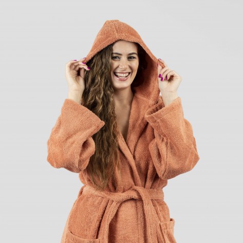 Albornoz capucha mandarina 450gr Unisex Albornoz capucha mandarina 450gr Unisex