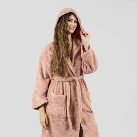 Albornoz capucha maquillaje 450gr Unisex