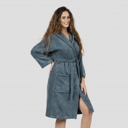 Albornoz capucha verde menta 450gr Unisex Albornoz capucha verde menta 450gr Unisex