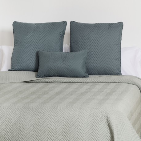 Colcha bouti lisa efecto desgastado