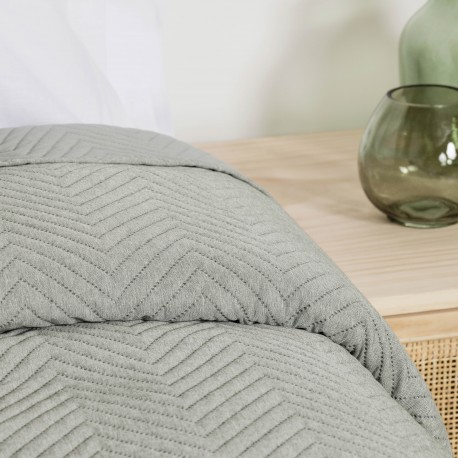 Colcha bouti lisa efecto desgastado